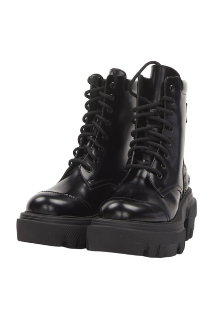 Msgm Schnürstiefeletten Size 38 Schwarz 