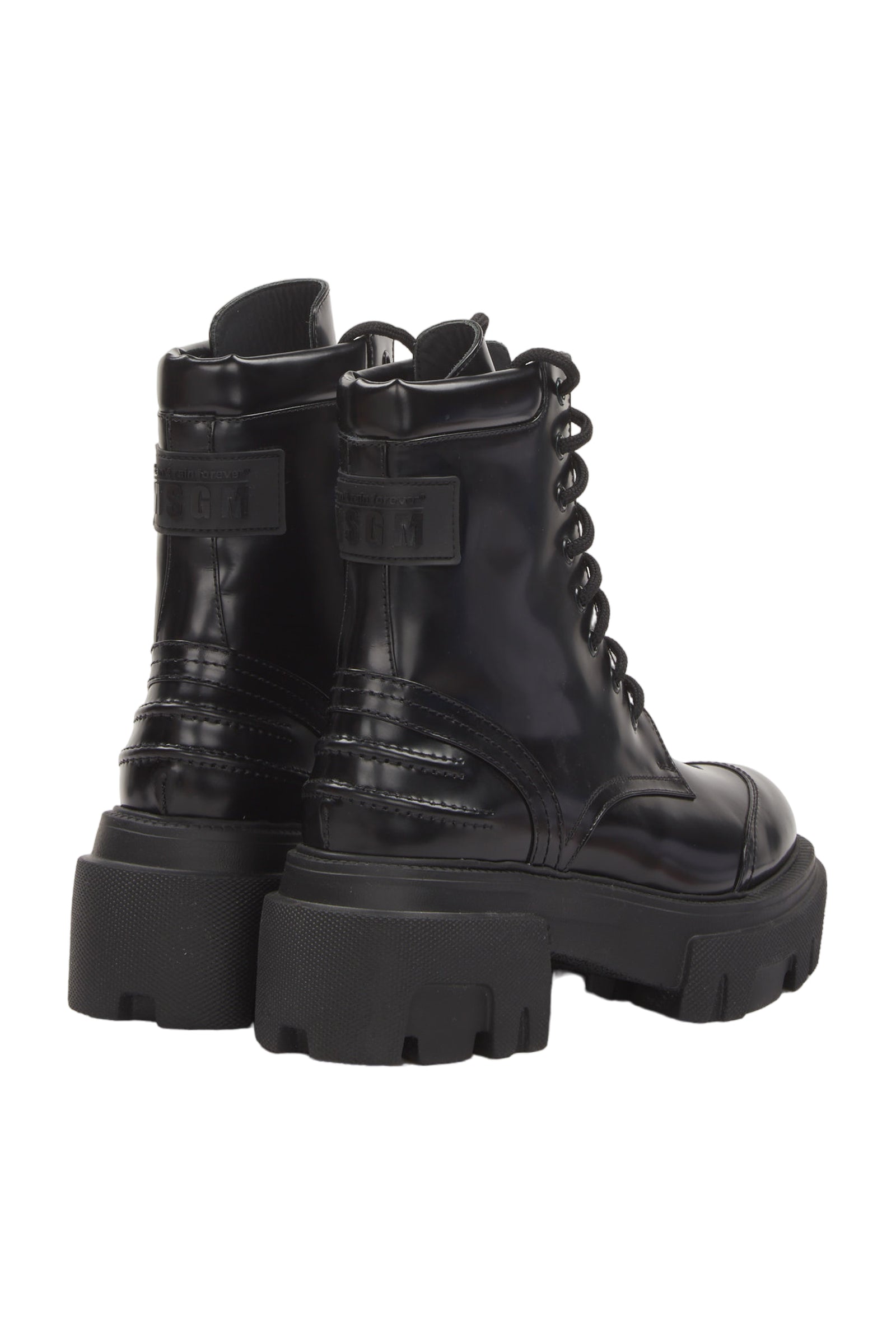 Msgm Schnürstiefeletten Size 38 Schwarz 
