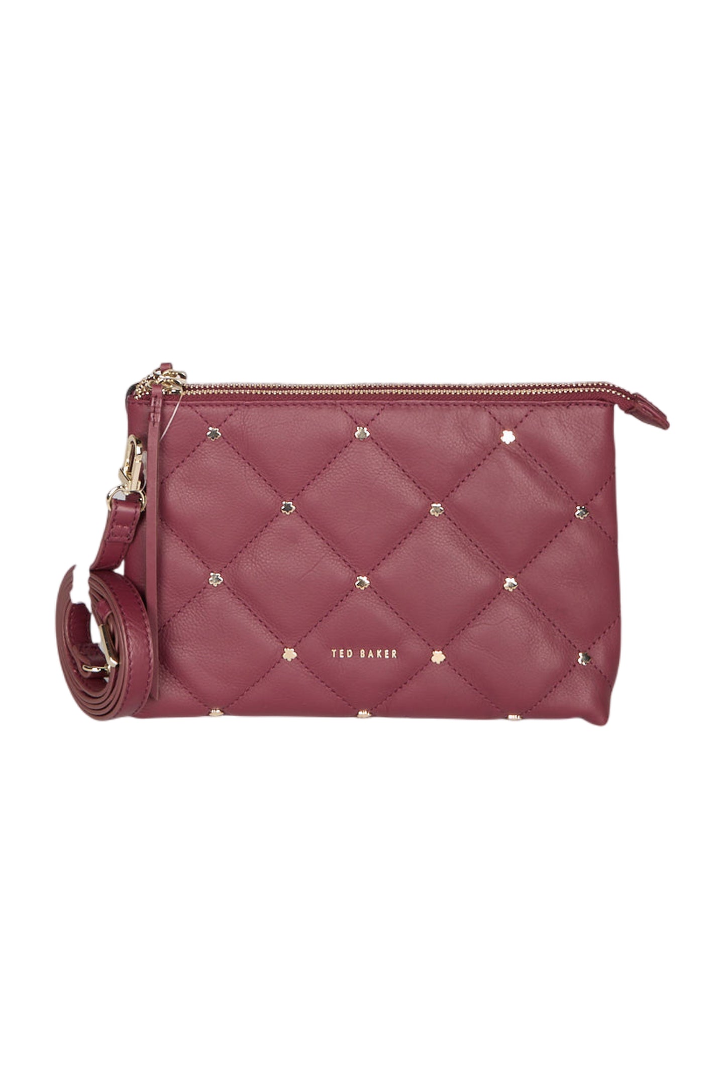 Ted Baker Parrker Gesteppt Nieten Mini Umhängetasche  Lila