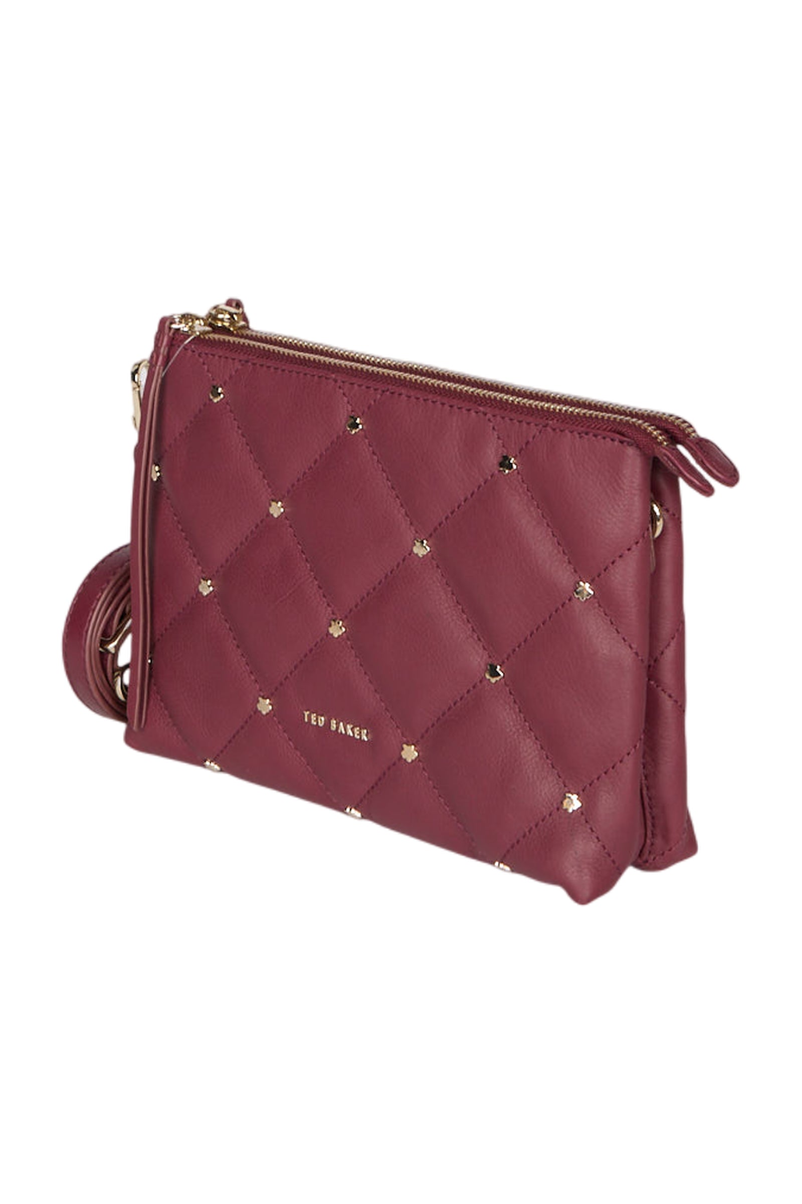 Ted Baker Parrker Gesteppt Nieten Mini Umhängetasche  Lila