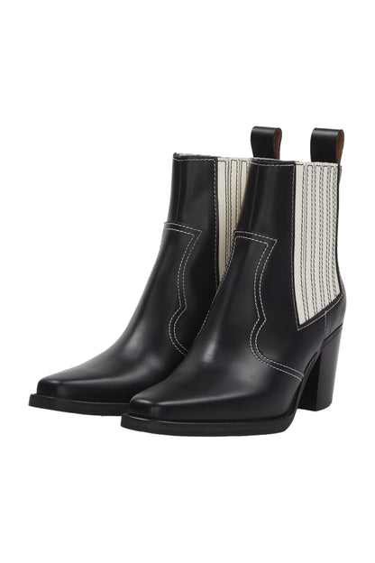 Ganni Ankle Boots Size 39 Schwarz 