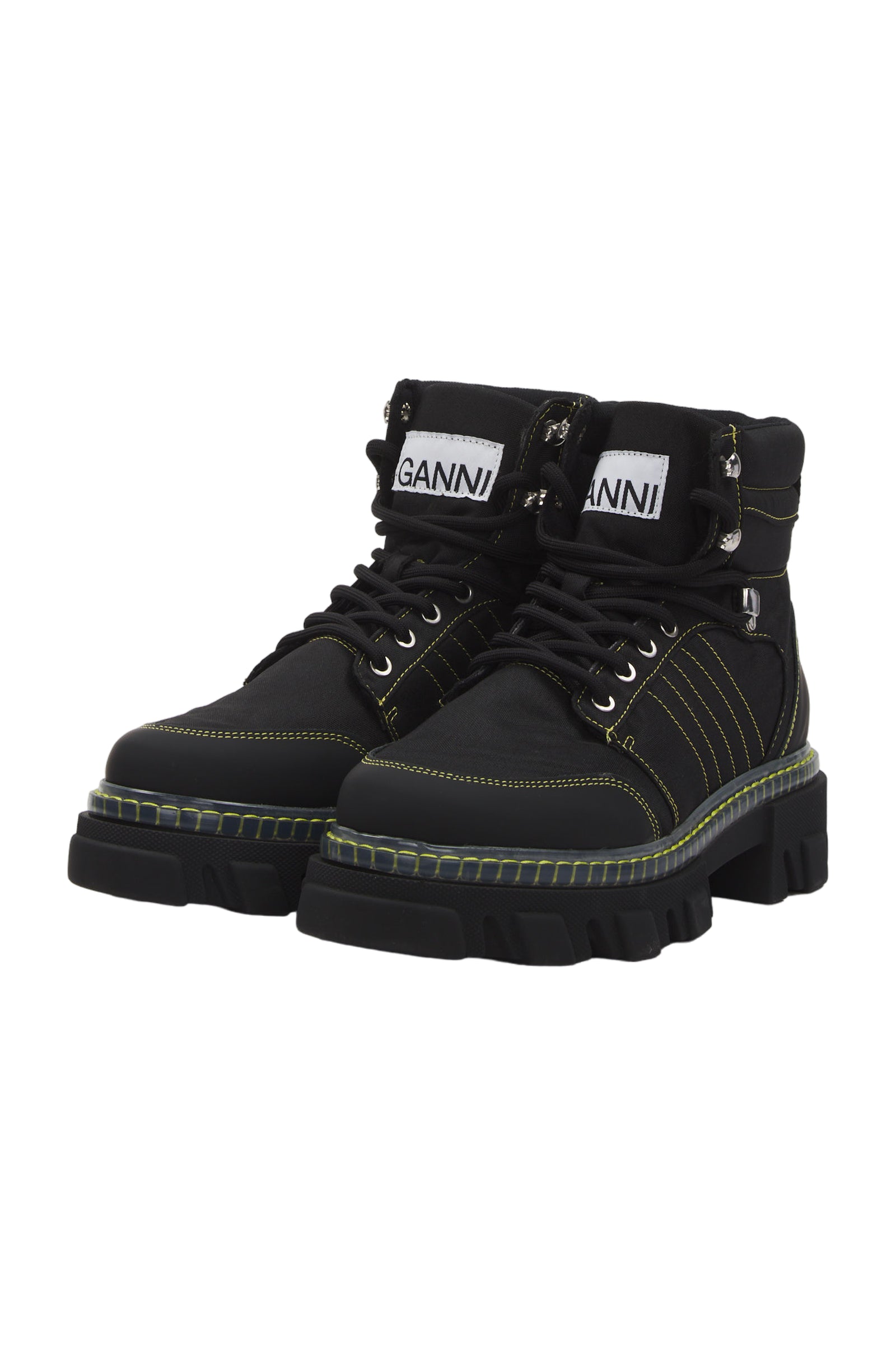 Ganni Schnürstiefeletten Size 40 Schwarz 