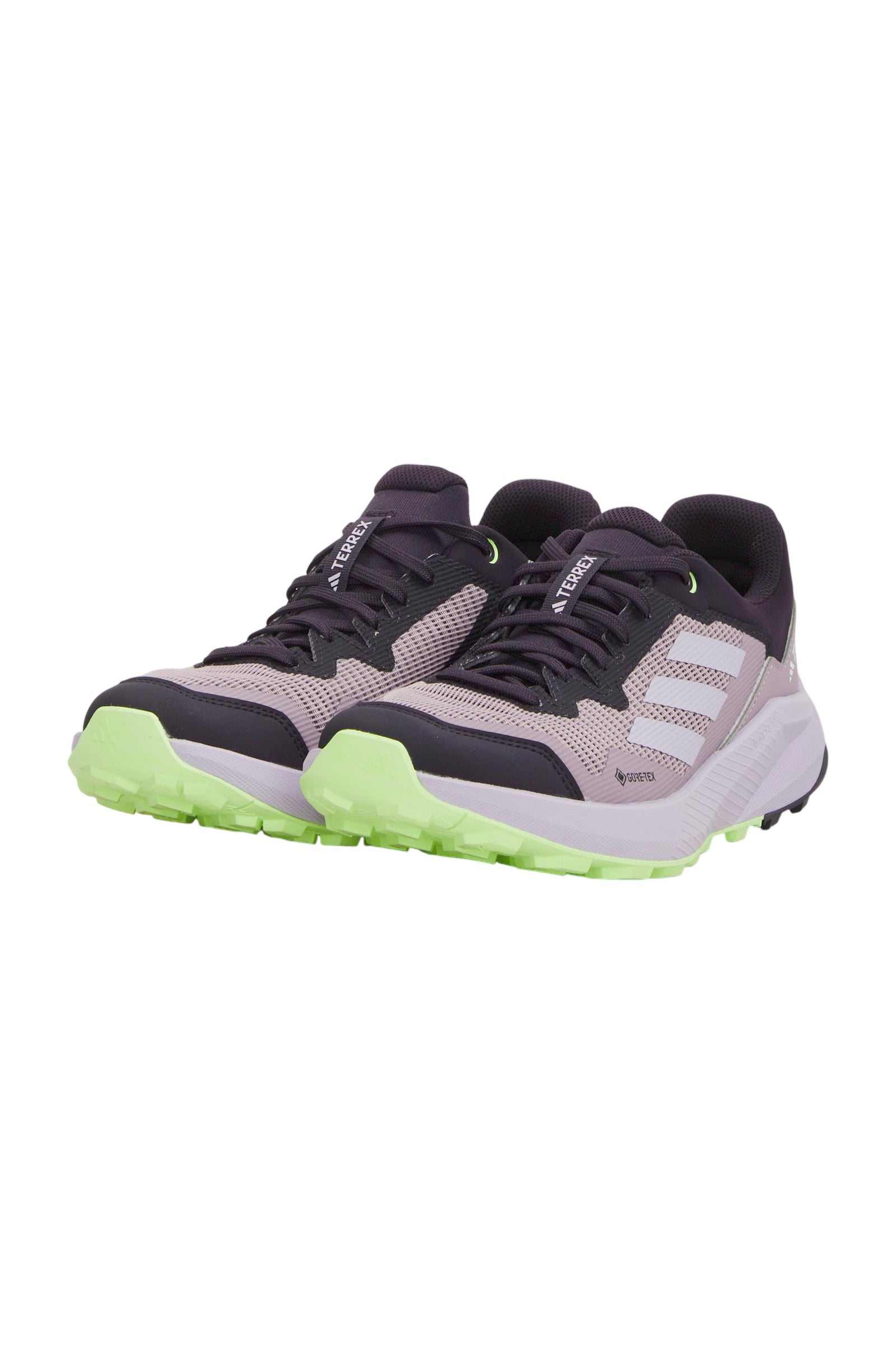 Adidas Terrex Trailrider GTX Damen Trailrunningschuhe - Fig/Silver Dawn/Green