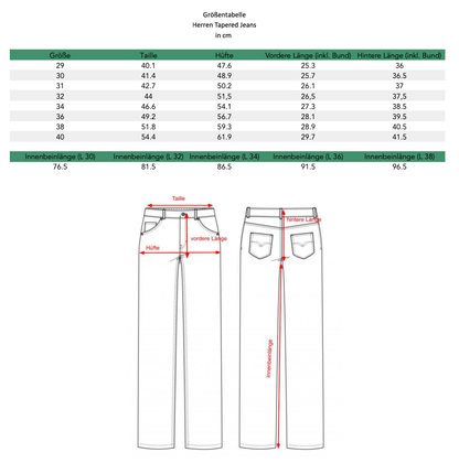Tapered Fit Jeans für Herren