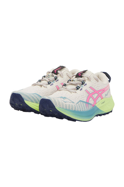 Asics Fuji Lite 4 Damen Laufschuhe - Birch/Hot Pink