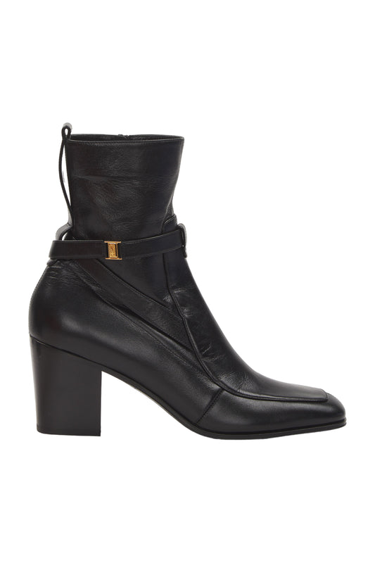 Saint Laurent Ankle Boots Size 40 Schwarz 