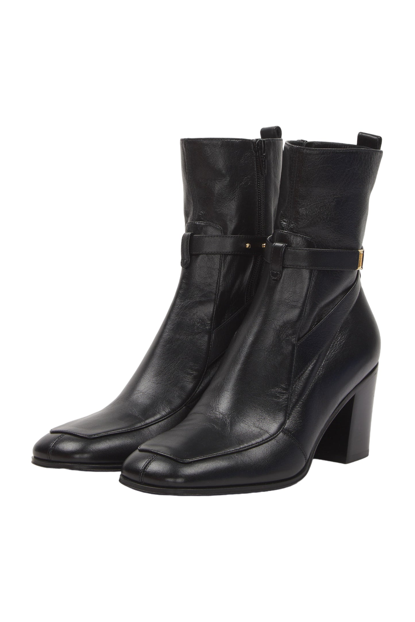 Saint Laurent Ankle Boots Size 40 Schwarz 