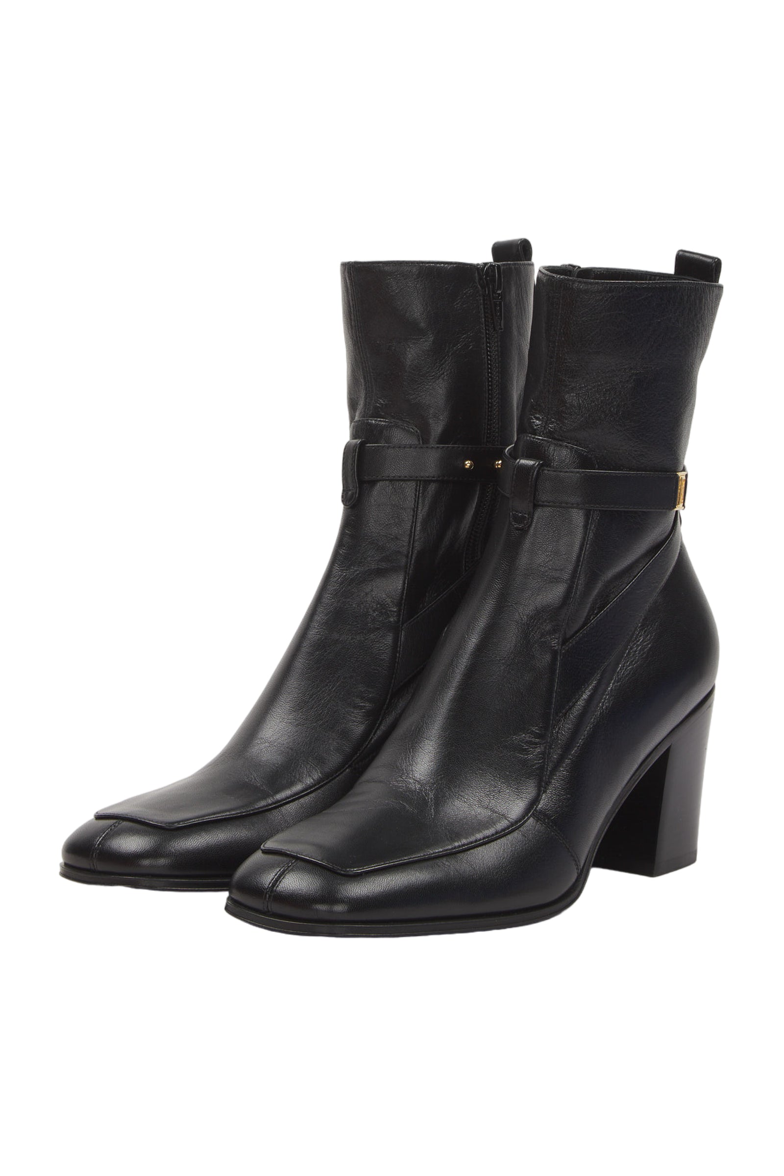 Saint Laurent Ankle Boots Size 40 Schwarz 
