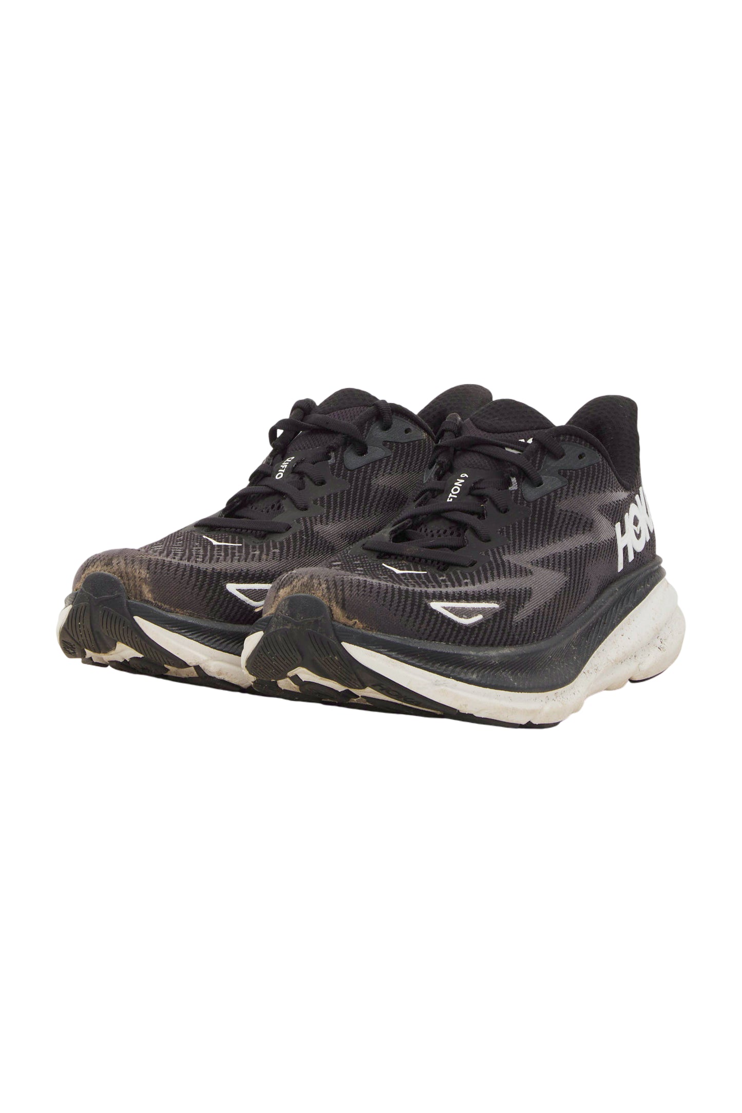 HOKA One One Clifton 9 Herren Laufschuhe - Schwarz/Weiß
