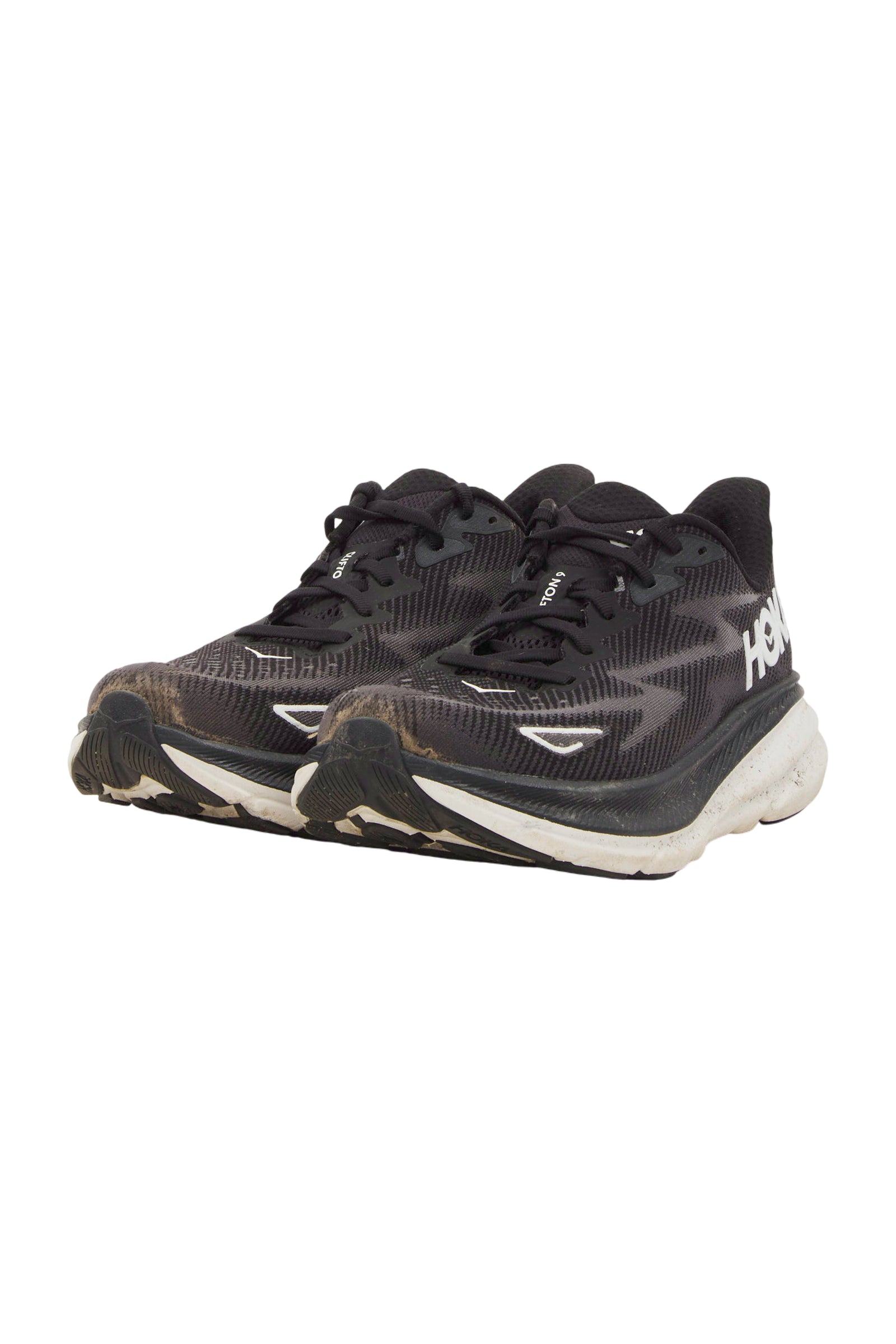 HOKA One One Clifton 9 Herren Laufschuhe - Schwarz/Weiß