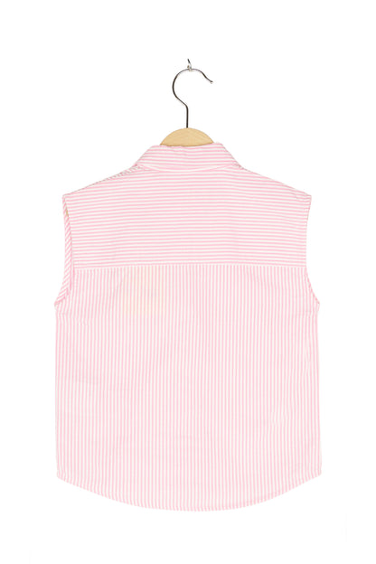Off-White T-Shirt Bluse ärmellos gestreift