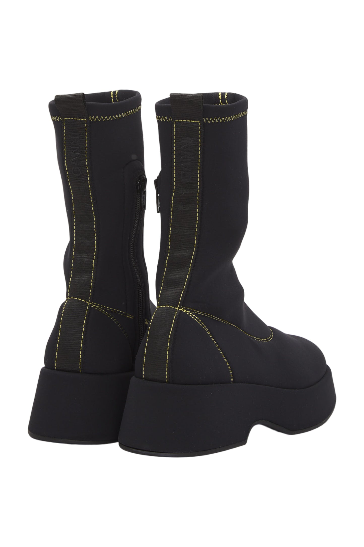 Ganni Ankle Boots Size 38 Schwarz 