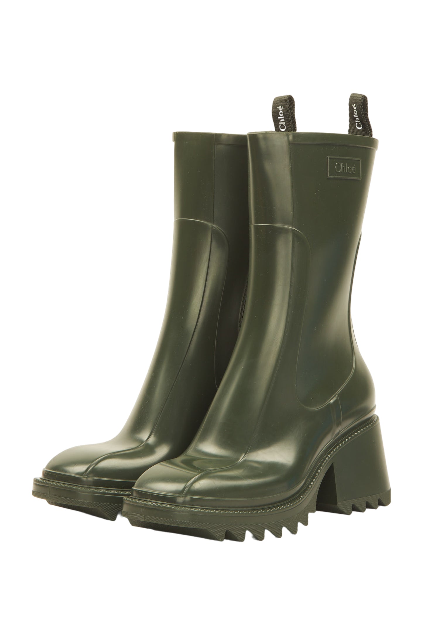 Chloé  'Betty’ heeled ankle boots Stiefel Size 39 Grün 