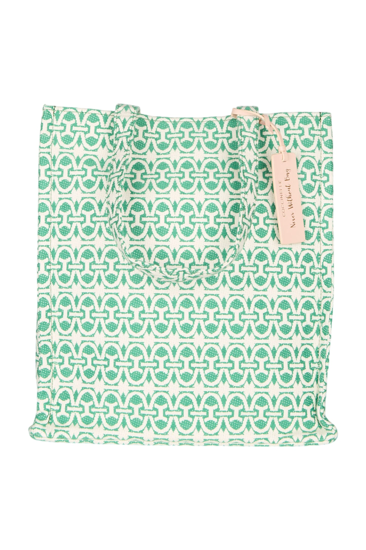 COCCINELLE Monogram Handtasche Jacquard Grün