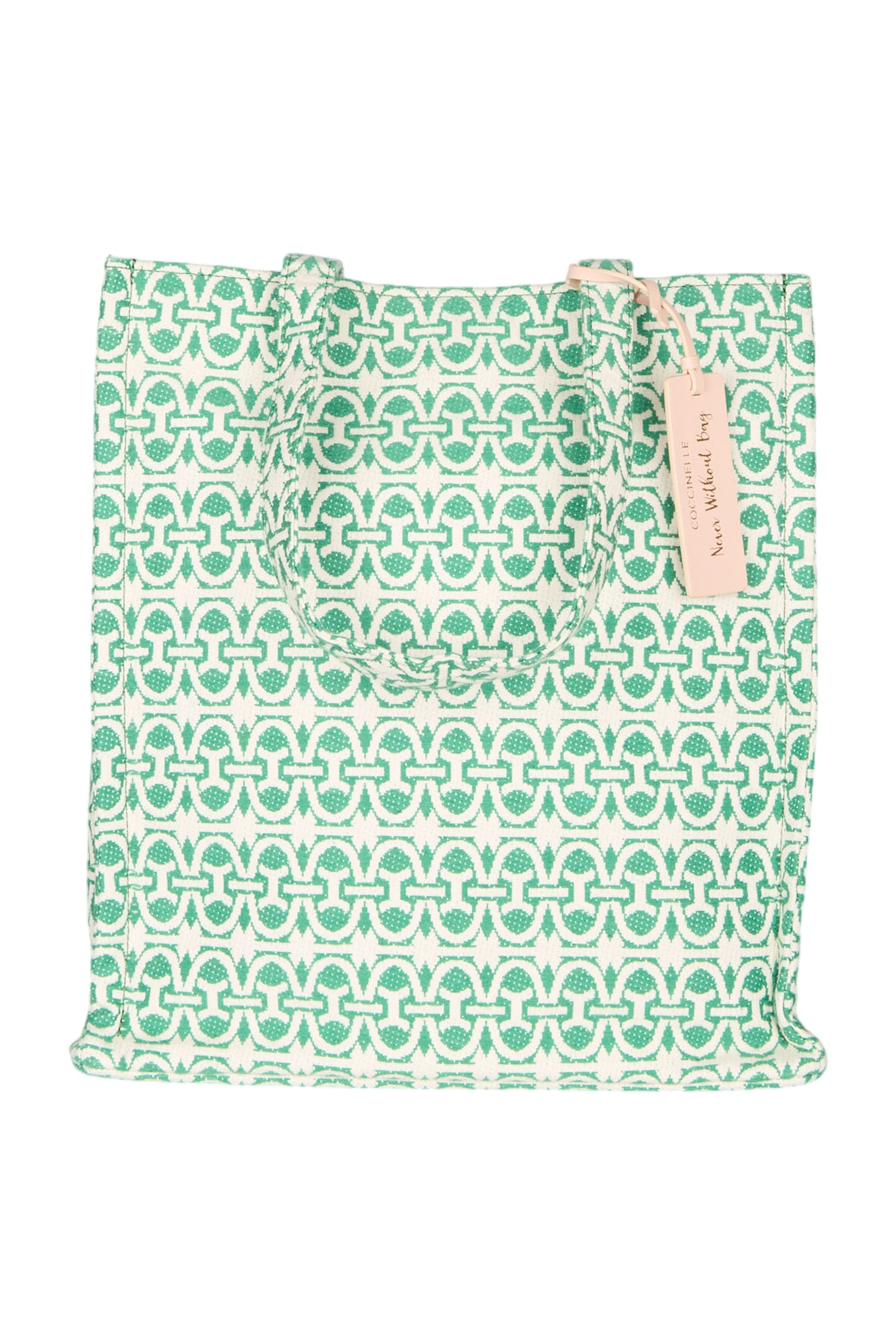 COCCINELLE Monogram Handtasche Jacquard Grün