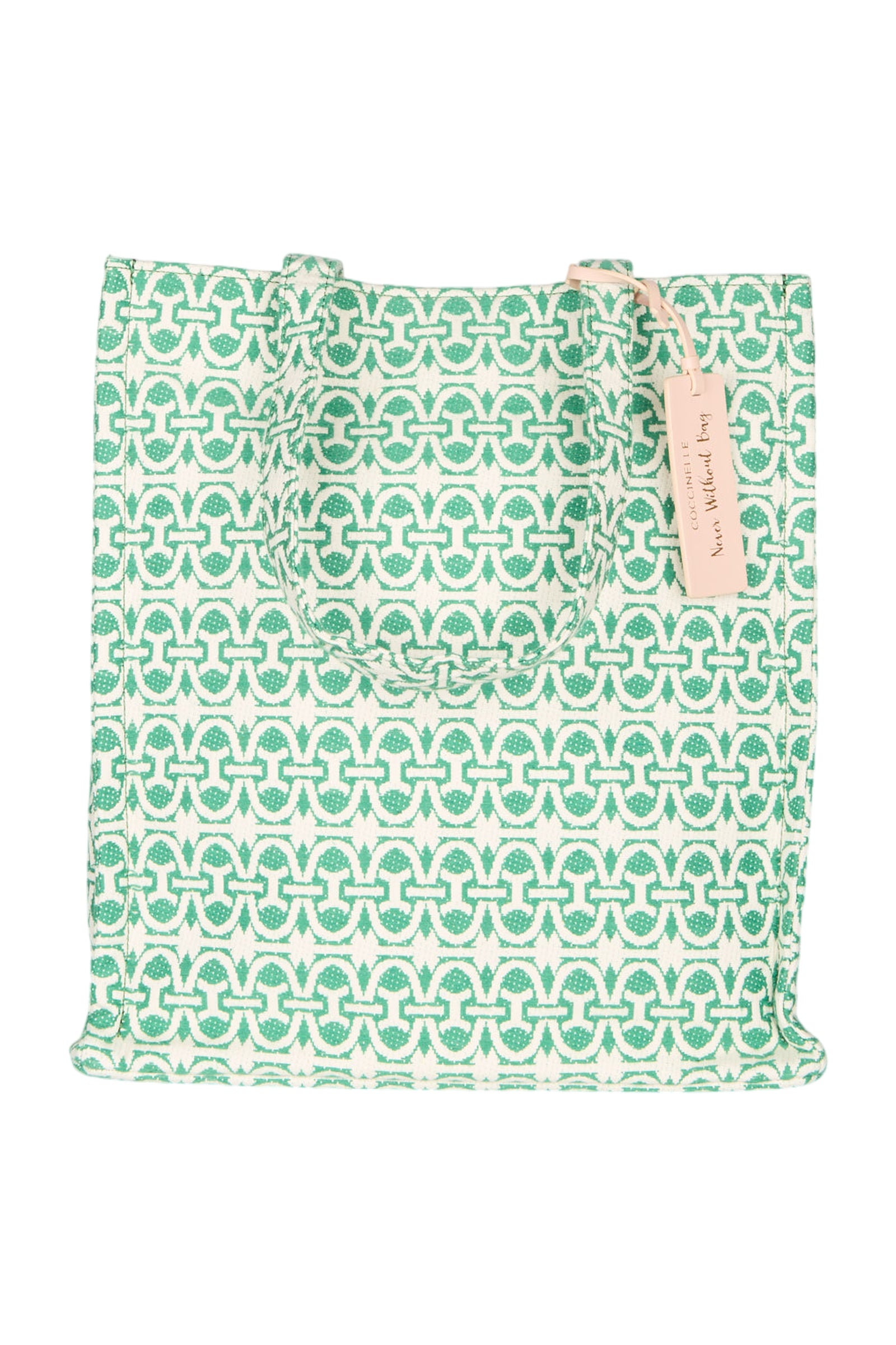 COCCINELLE Monogram Handtasche Jacquard Grün