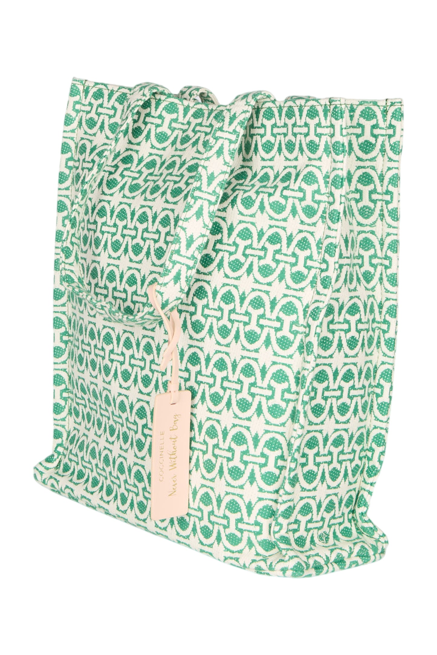 COCCINELLE Monogram Handtasche Jacquard Grün