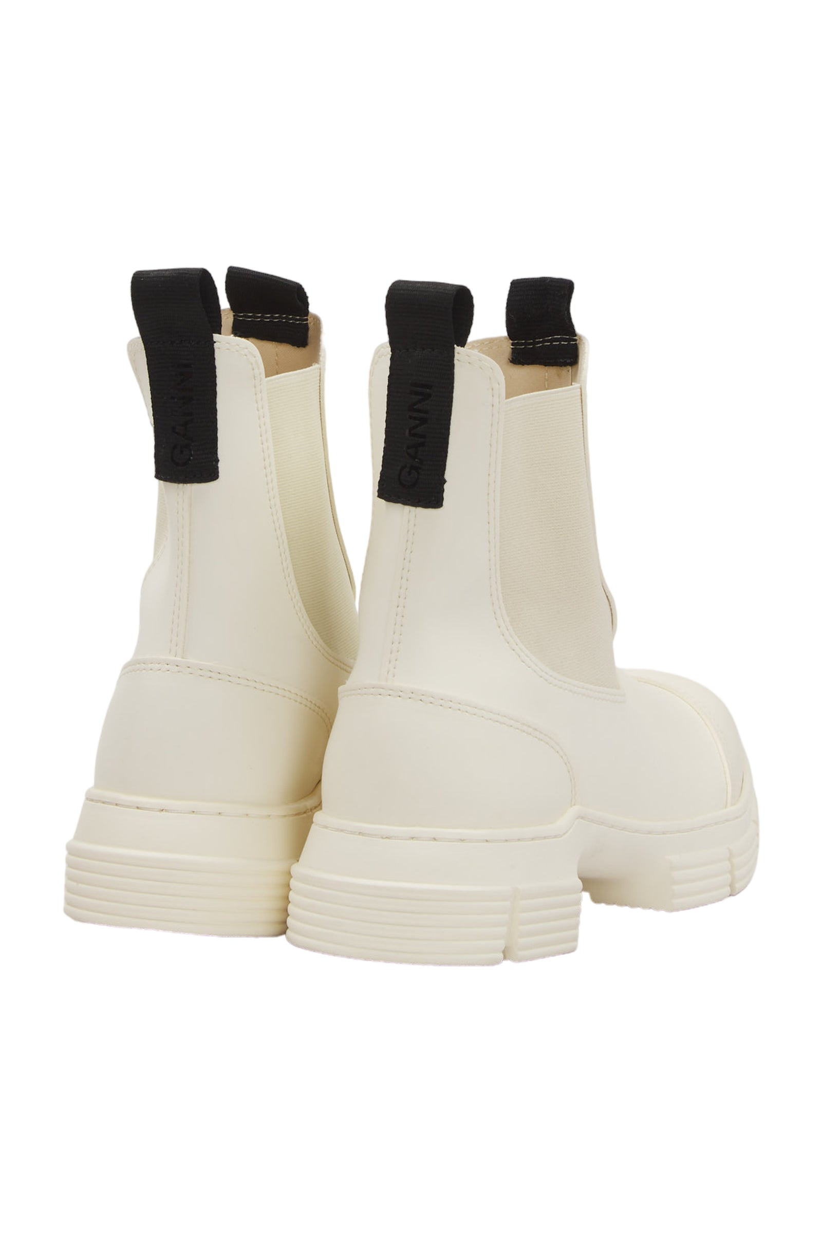 Ganni Ankle Boots Size 38 Weiß 