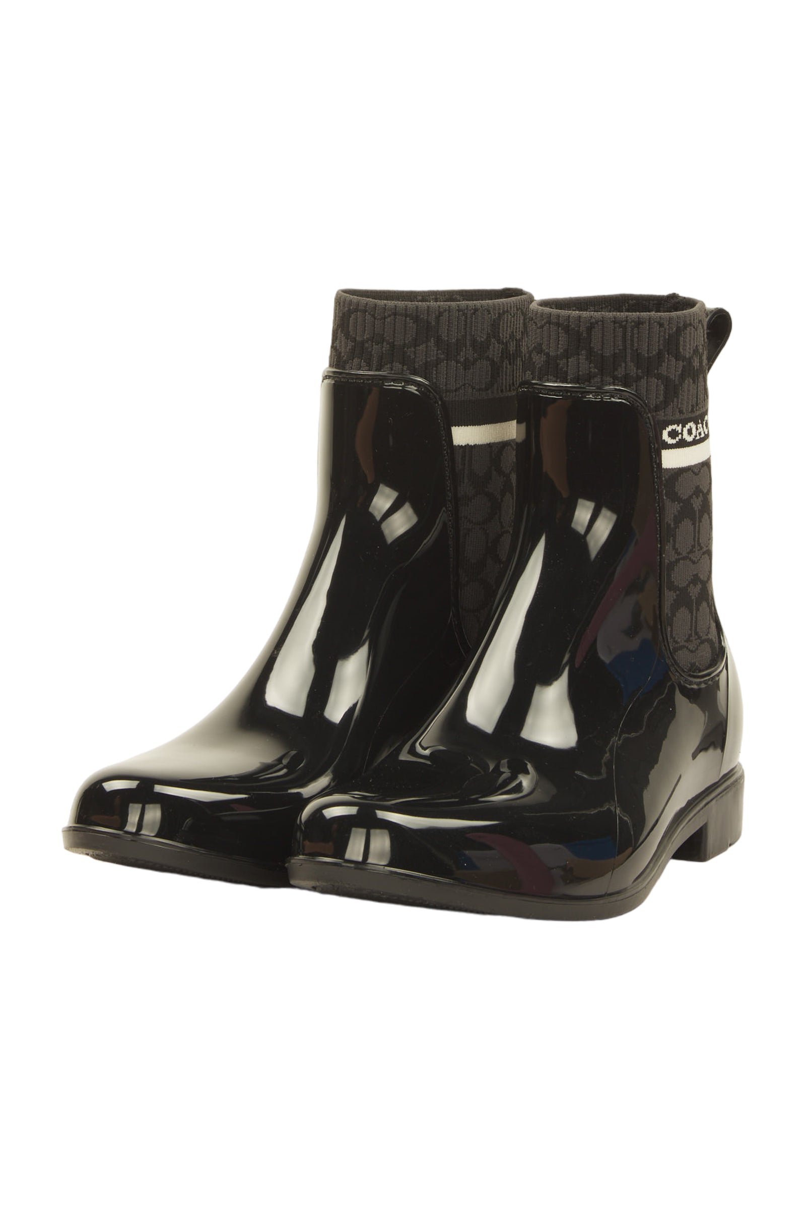 Coach Gummistiefel Size 39.5 Schwarz 