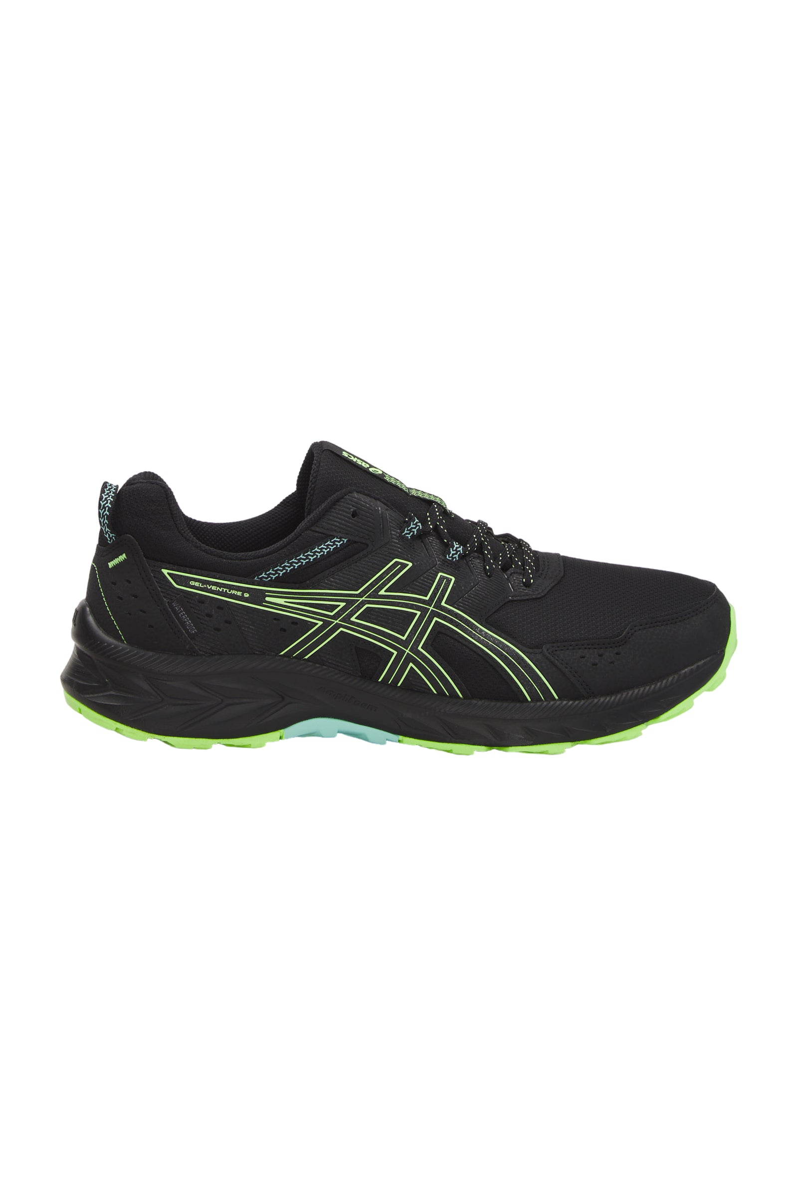 ASICS Gel-Venture 9 Waterproof Herren-Laufschuhe - Schwarz / Grün