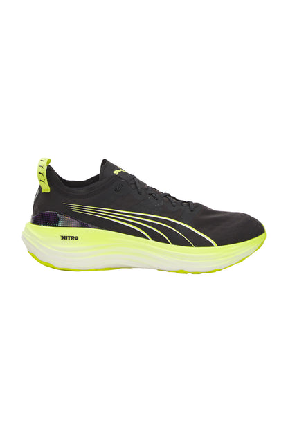 Puma Foreverrun Nitro Herren Laufschuhe - Schwarz/Limettengrün/Mineralgrau