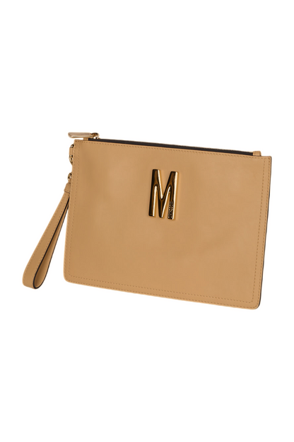 Moschino Clutch Portmonaie One Size Beige 