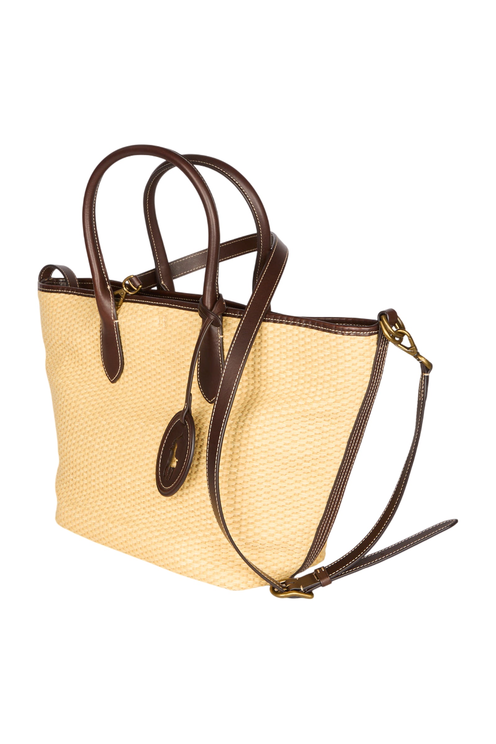 Polo Ralph Lauren Bellport Straw Shopper Beige