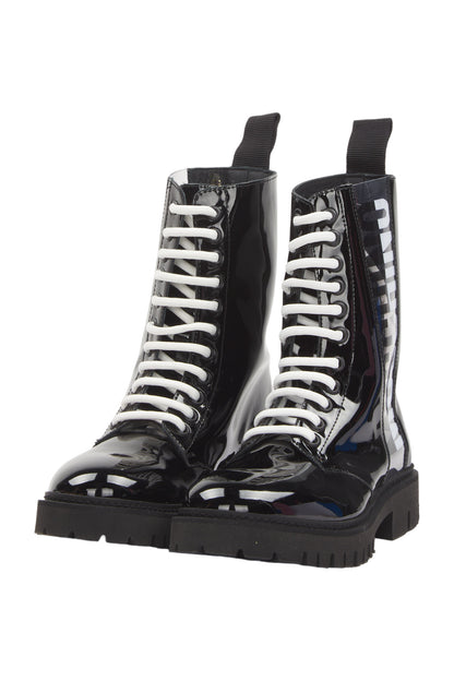 Moschino Schnürschuhe Size 36 Schwarz 
