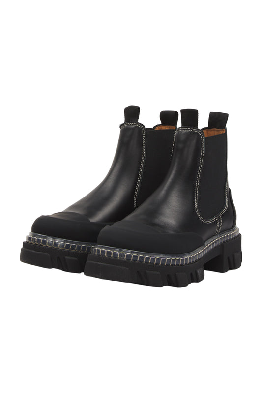 Ganni Ankle Boots Size 38 Schwarz 
