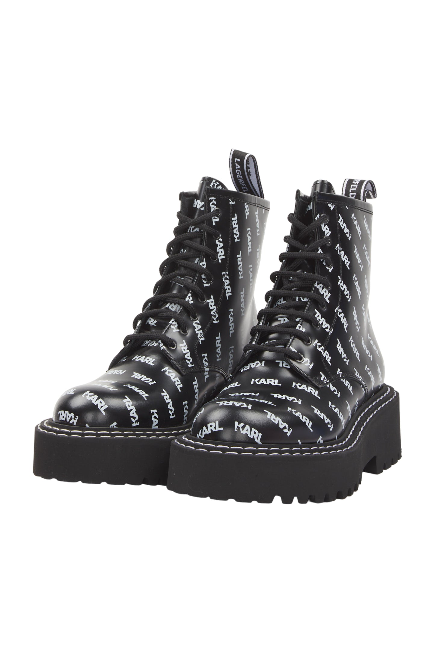 Karl Lagerfeld Schnürstiefeletten Size 40 Schwarz 