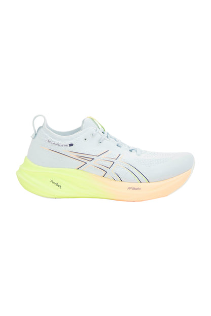 ASICS Gel-Nimbus 26 Paris Damen Laufschuhe - COOL GREY/SAFETY YELLOW