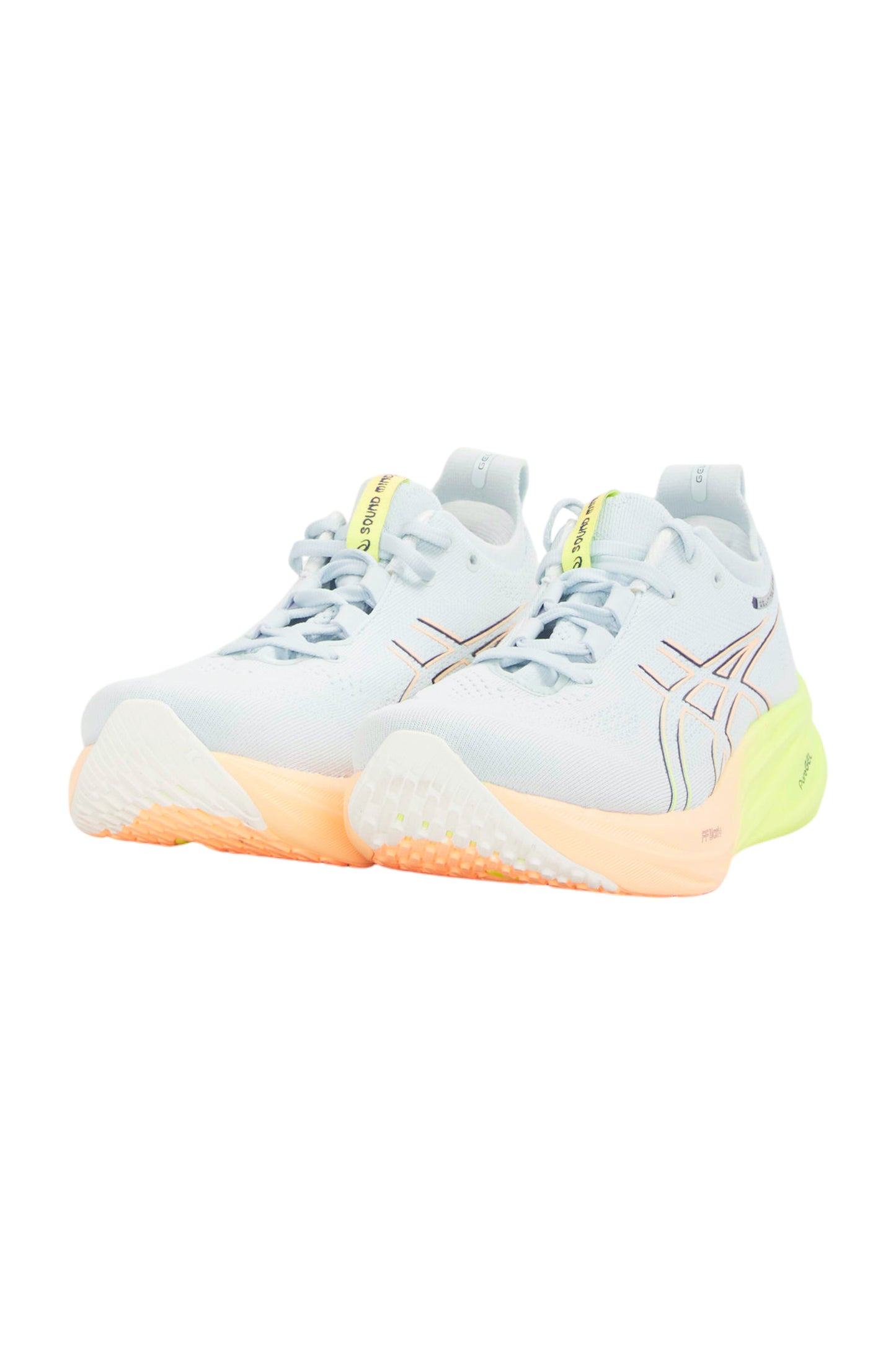 ASICS Gel-Nimbus 26 Paris Damen Laufschuhe - COOL GREY/SAFETY YELLOW