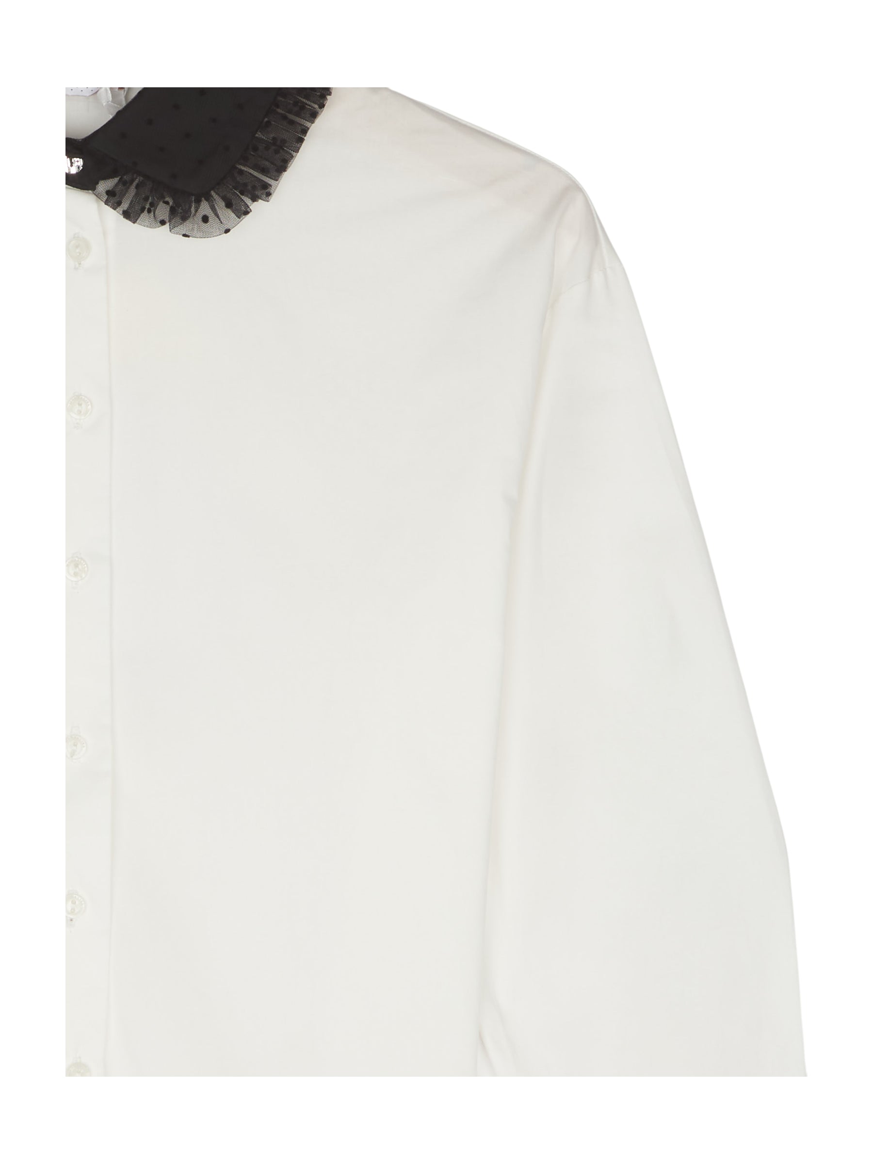 MonnaLisa Bluse mit Tüll Kragen