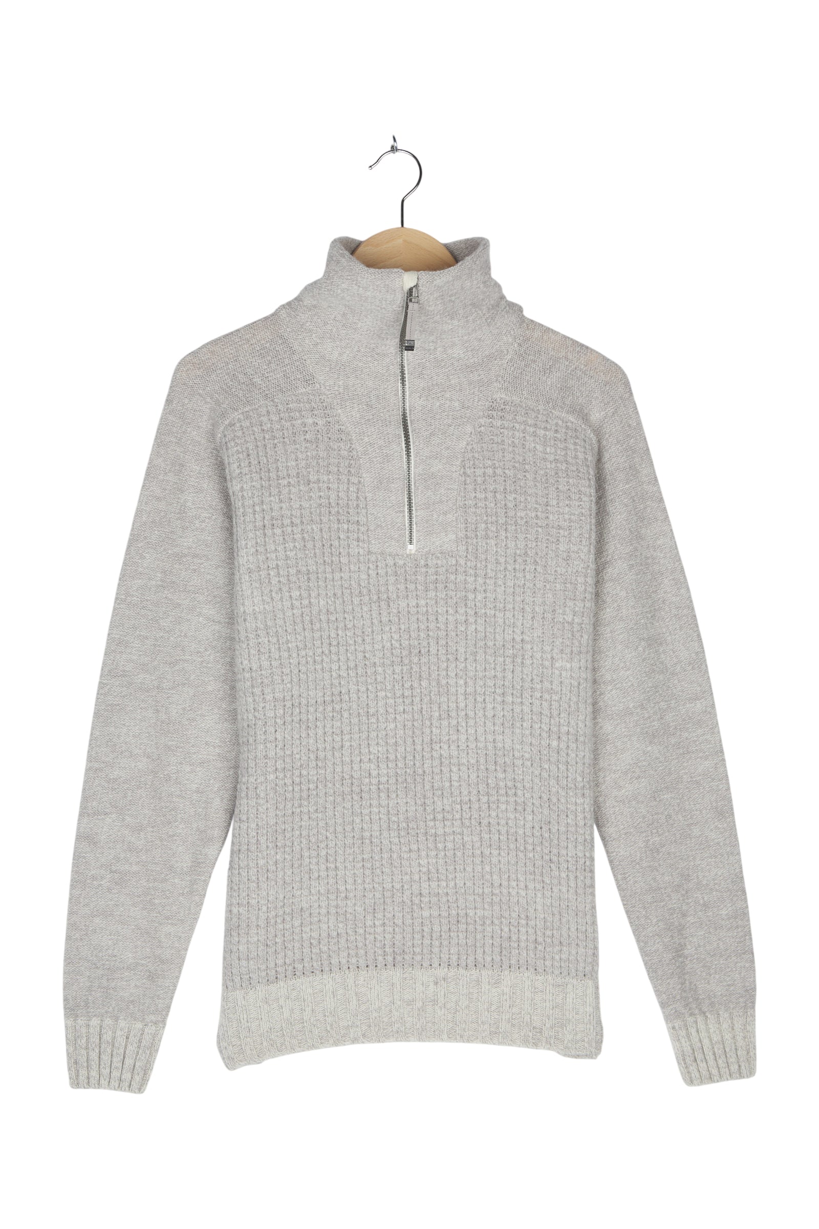 BISPEN WOOL ZIP NECK
