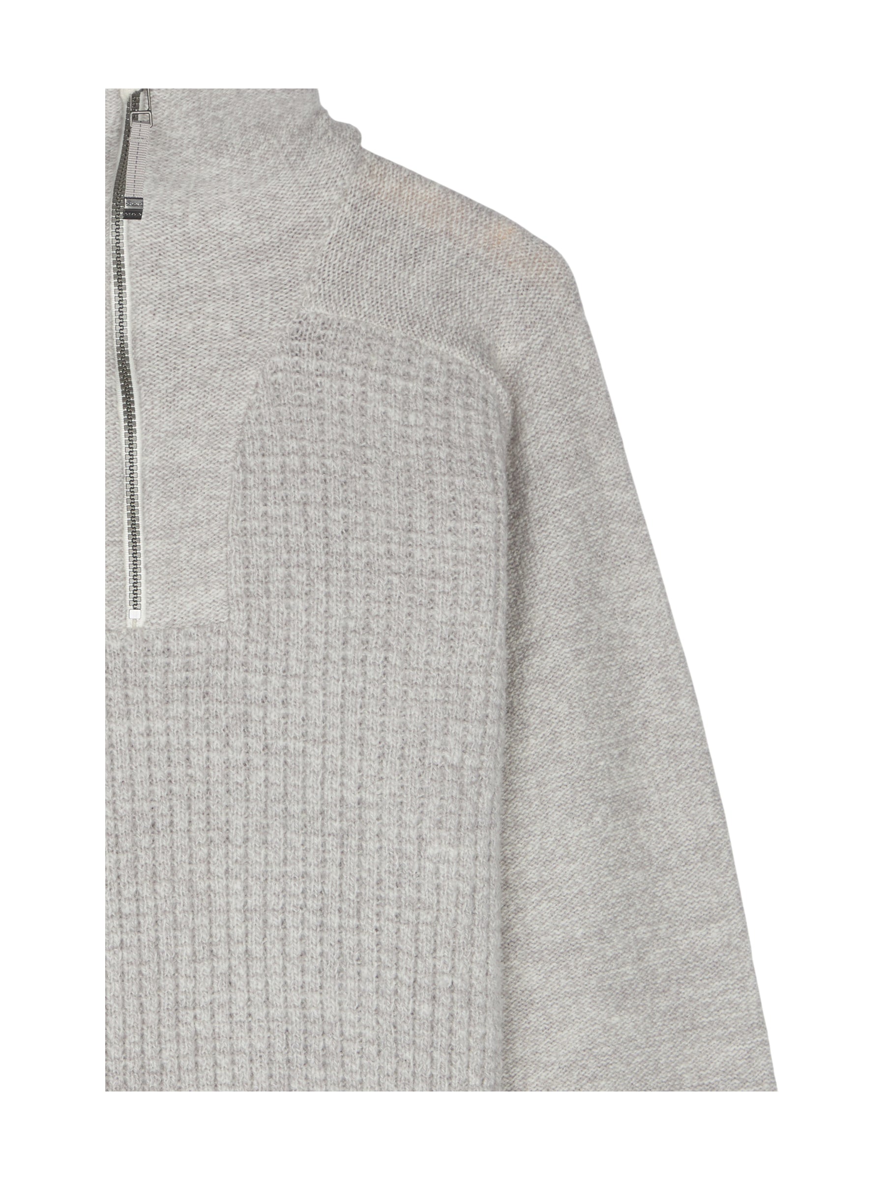 BISPEN WOOL ZIP NECK
