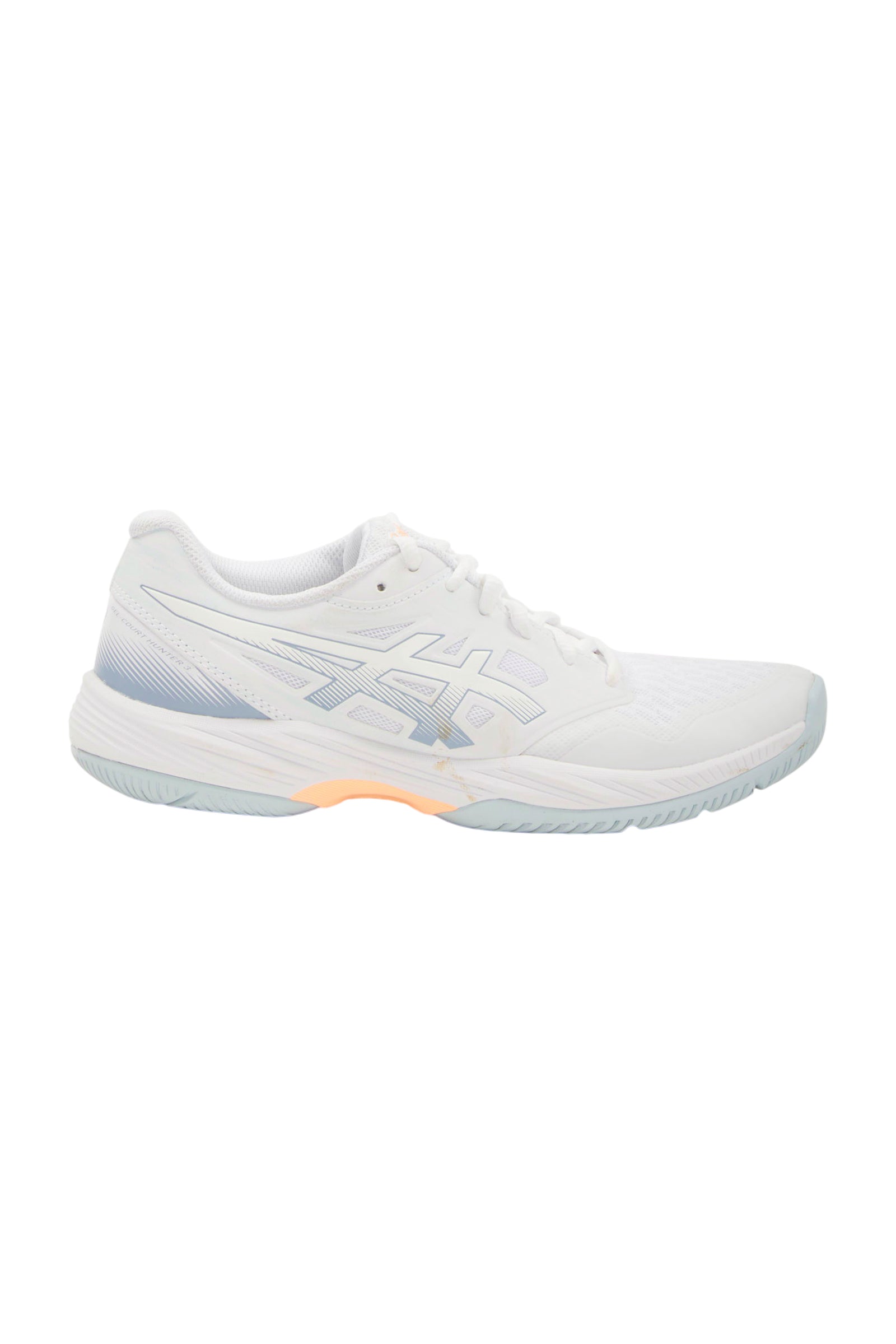 ASICS GEL-COURT HUNTER 3 Damen Hallenschuhe - Weiß/Grau Blau