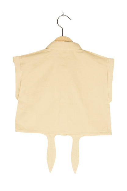 Michael Kors Hemd Bluse Croptop mit Schleife