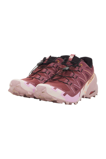 Salomon Speedcross 6 Gore-Tex Herren Trail Laufschuhe - Weiß/Sparkling Grape/Fiery Red