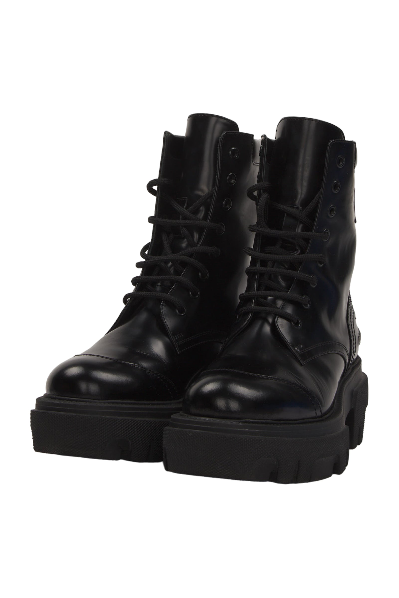 Msgm Schnürstiefeletten Size 40 Schwarz 