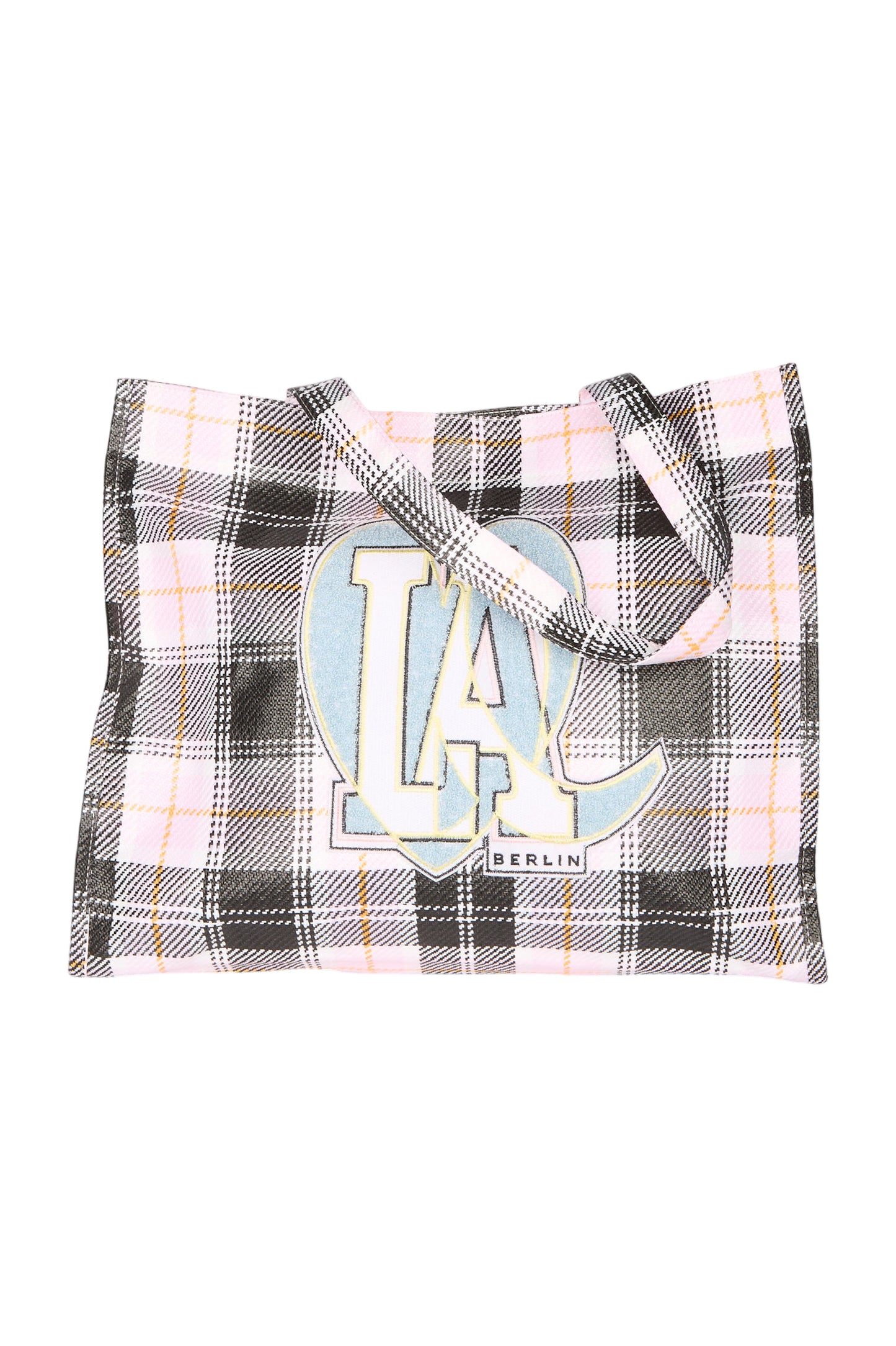 Lala Berlin Shopper Handtasche Cali Check Pink Blush