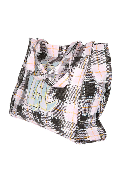 Lala Berlin Shopper Handtasche Cali Check Pink Blush