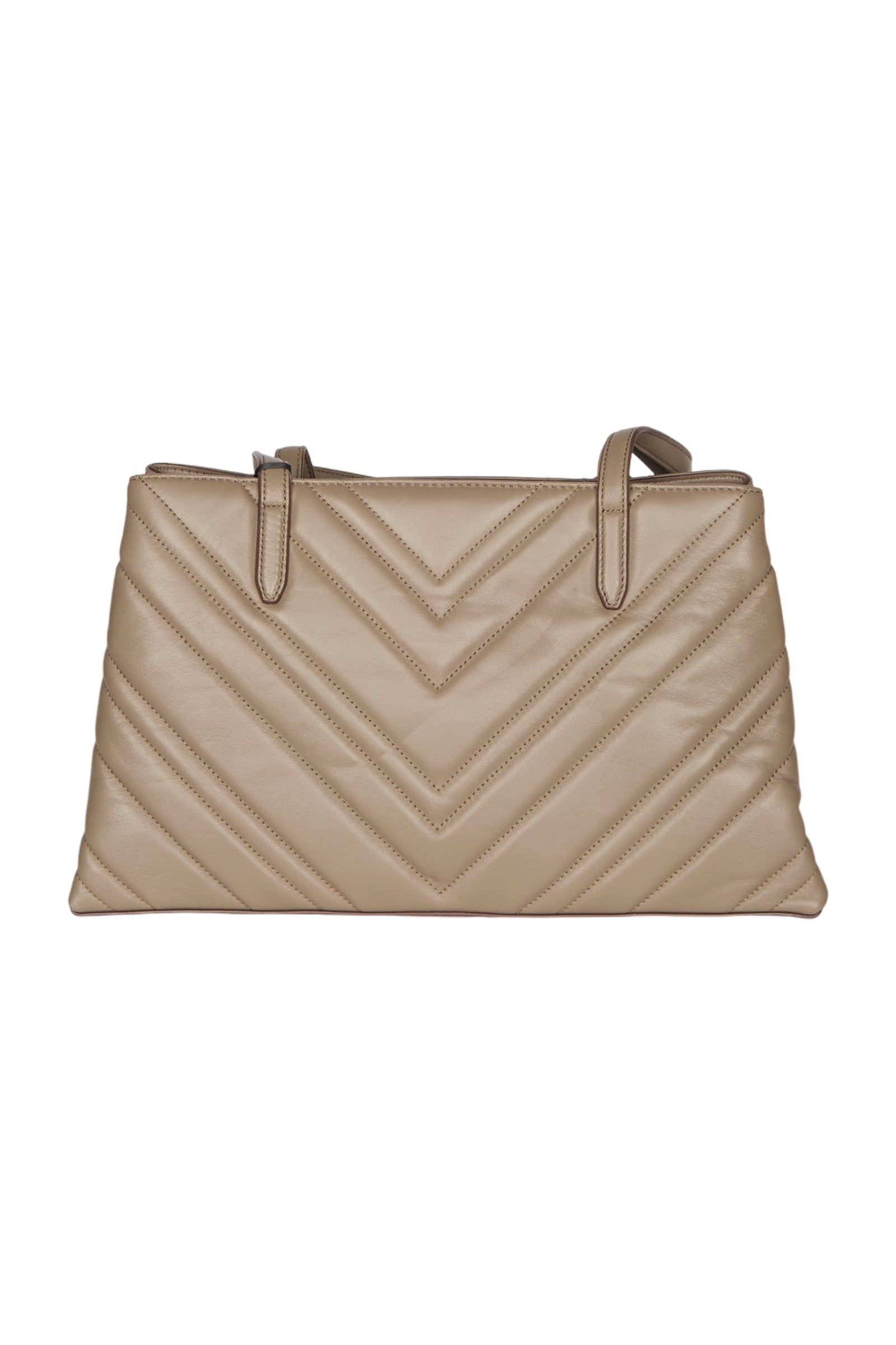 DKNY Madison Handtasche Schultertasche Beige Nappeleder