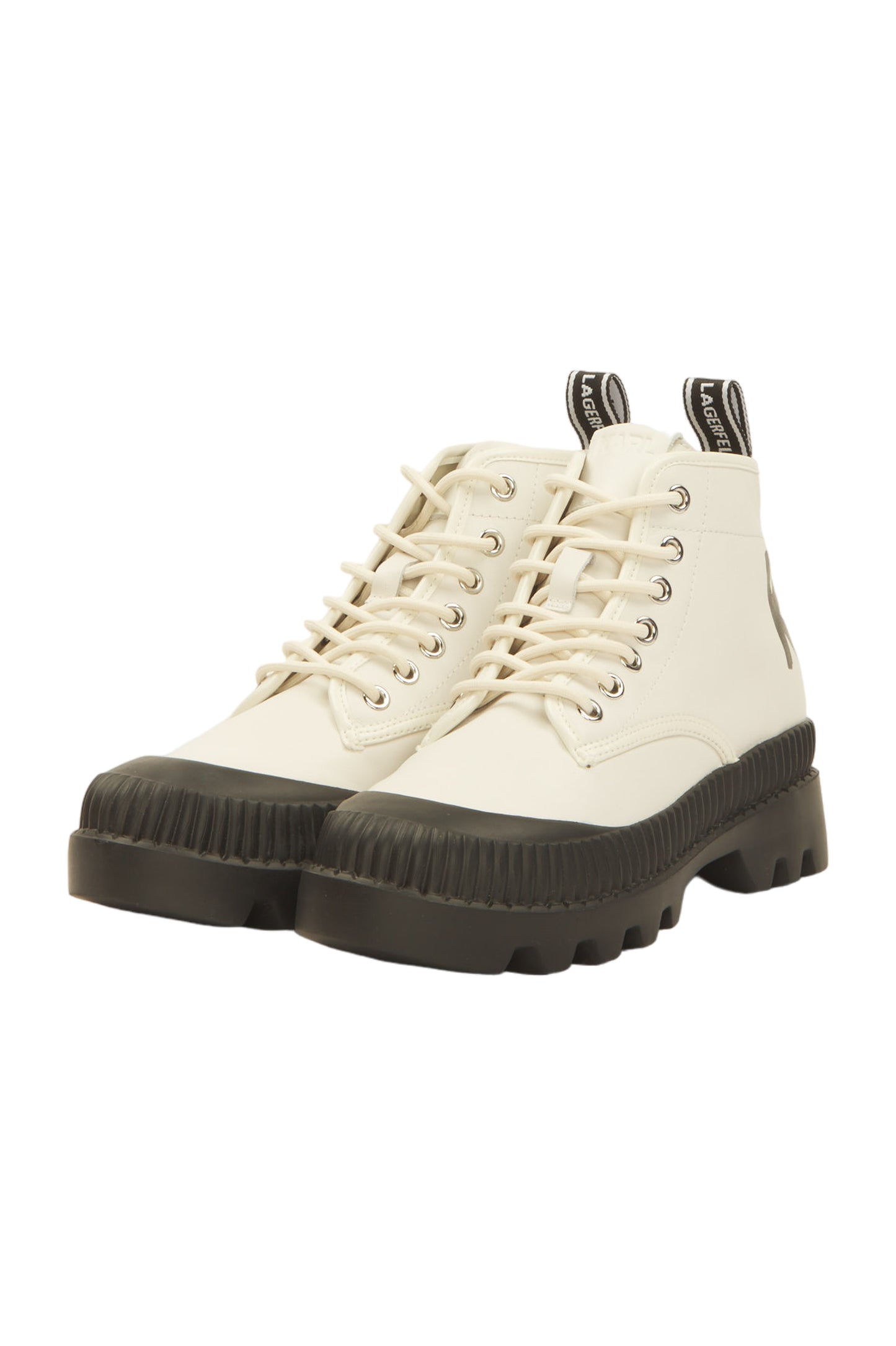 Karl Lagerfeld Schnürstiefeletten Size 38 Weiß 