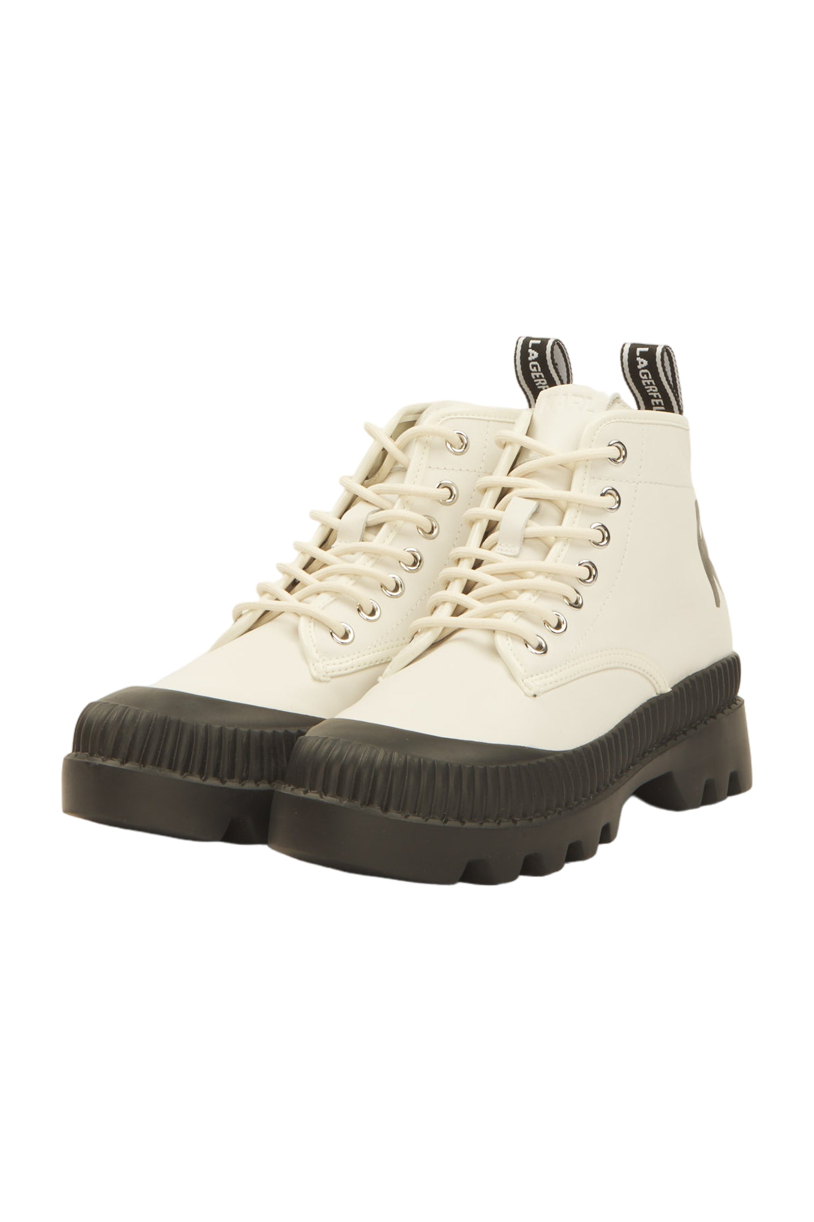 Karl Lagerfeld Schnürstiefeletten Size 38 Weiß 