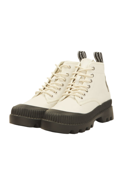 Karl Lagerfeld Schnürstiefeletten Size 38 Weiß 