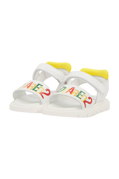 Dsquared2 Sandale mit farbigen Buchstaben Mädchen Schuhe Kinder
