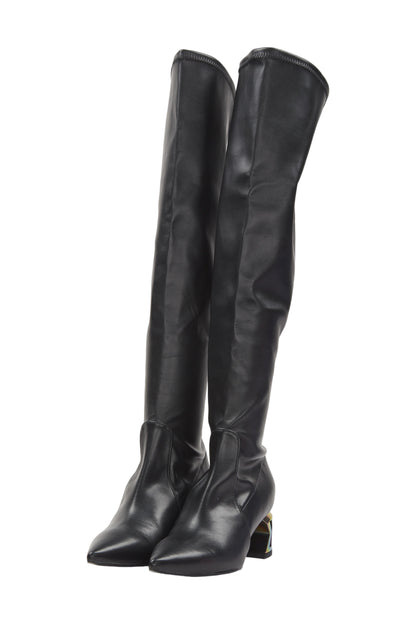 Karl Lagerfeld Overknees Size 37 Schwarz 