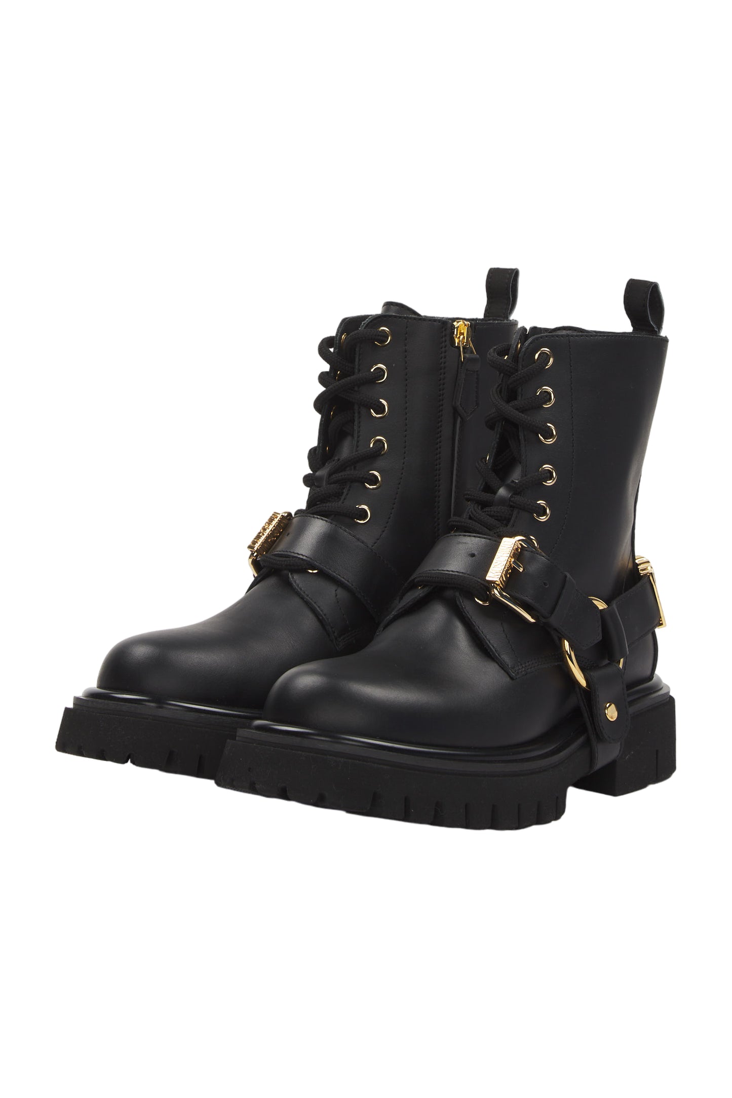 Moschino Schnürstiefeletten Size 38 Schwarz 