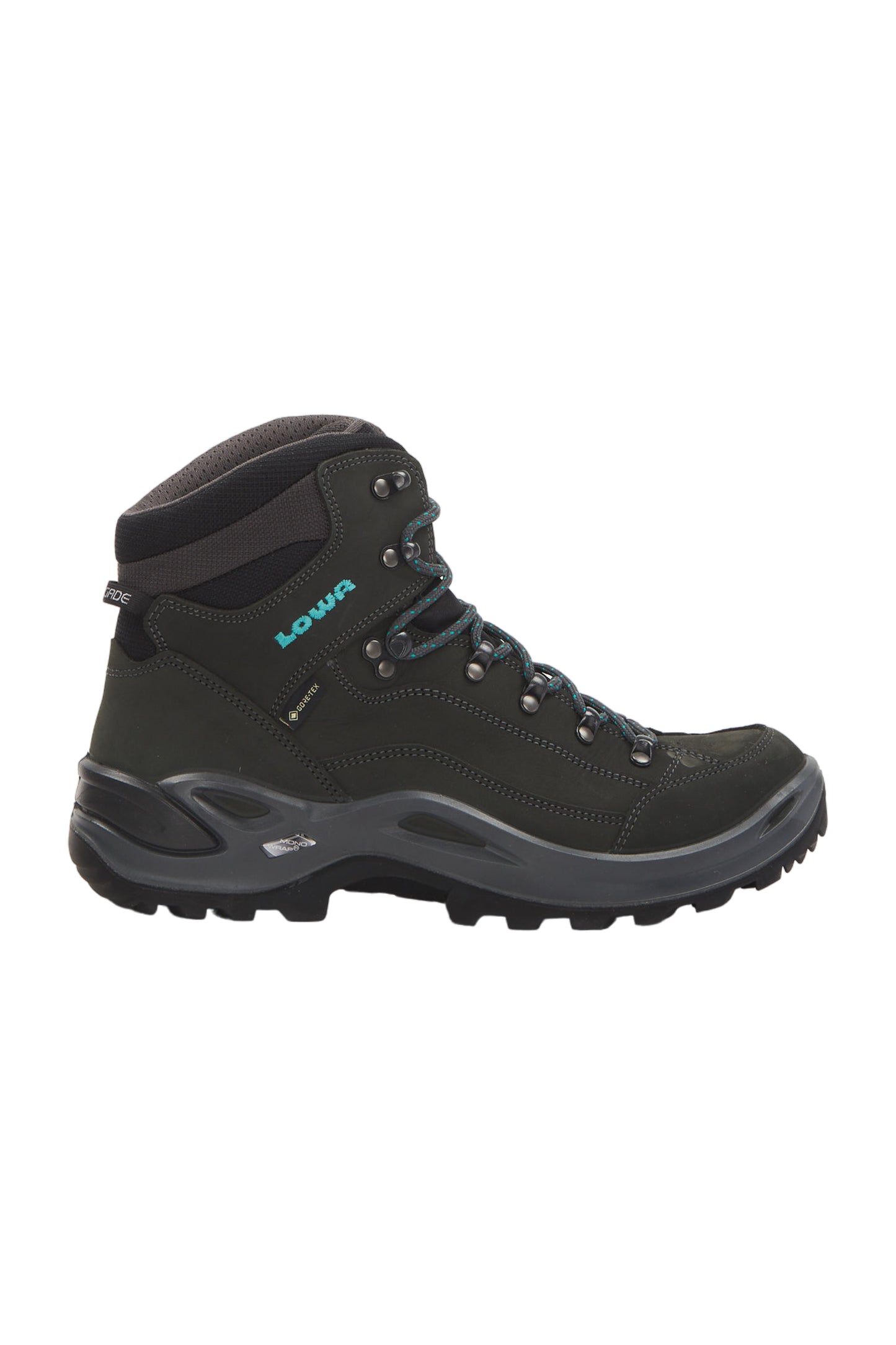 Lowa Renegade GTX MID Herren Wanderschuhe - Asphalt/Türkis