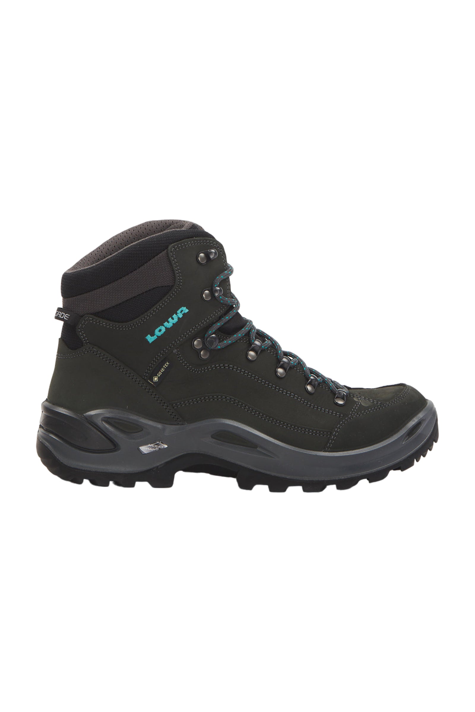 Lowa Renegade GTX MID Herren Wanderschuhe - Asphalt/Türkis